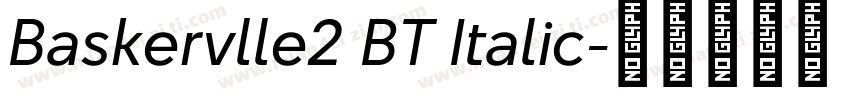 Baskervlle2 BT Italic字体转换